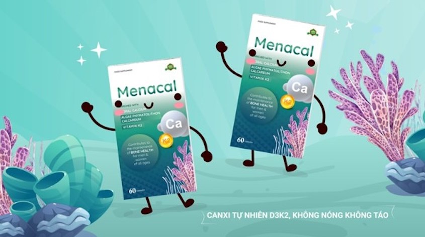 Viên uống Menacal hỗ trợ xương, răng chắc khỏe 60 viên (từ 6 tuổi)