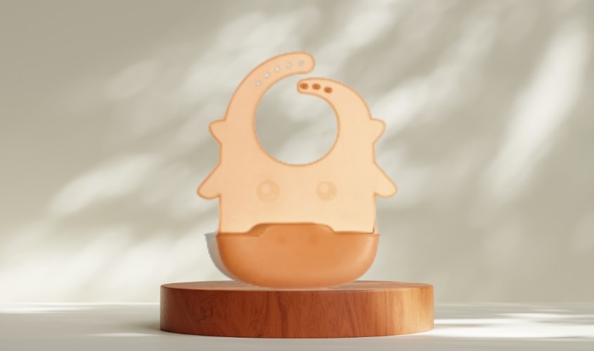 Yếm ăn cho bé ROVCO RK-X4034 - Màu ngẫu nhiên (từ 6 tháng)