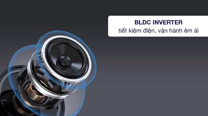 Công nghệ BLDC Inverter giúp máy giặt Sharp Inverter 10.5 kg ES-FH105BV-B hoạt động êm ái và tiết kiệm điện