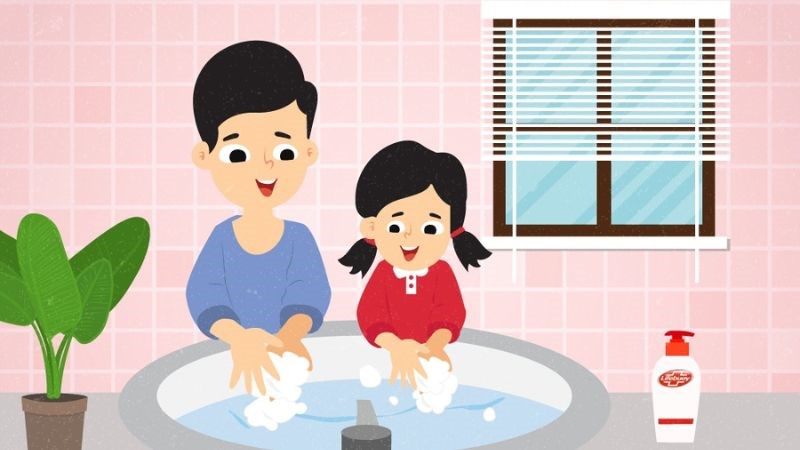 Rửa tay bằng xà phòng đúng cách để giảm mắc bệnh
