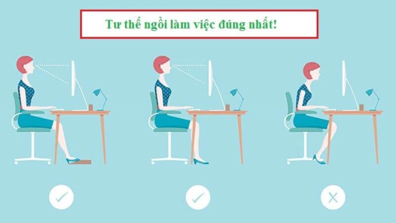 Làm việc đúng tư thể để giảm nguy cơ mắc gai cột sống thắt lưng