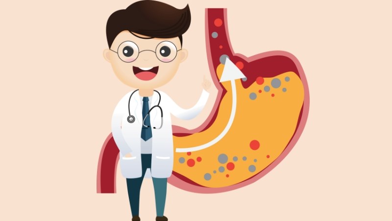 GERD gây biểu hiện tức ngực kèm nóng rát sau xương ức