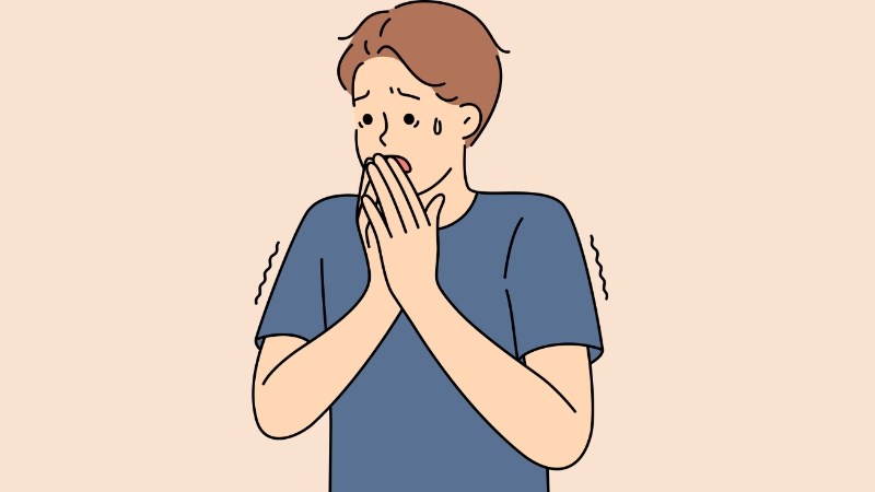 Tức ngực khó thở có thể xuất hiện khi người bệnh căng thẳng, lo âu