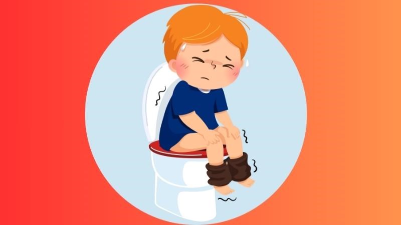 Trẻ bị táo bón thường bị căng thẳng, sợ hãi khi đi đại tiện