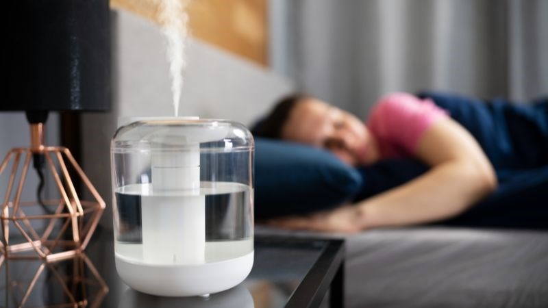 Máy tạo ẩm giúp bảo vệ đường hô hấp trong thời tiết khô lạnh