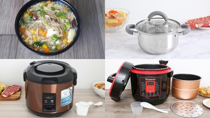 Hạn chế hầm, xào bằng nồi cơm điện
