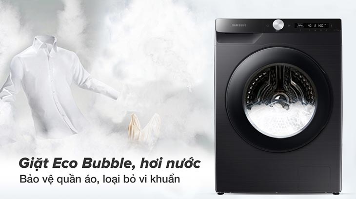 Máy giặt Samsung Inverter 13 kg WW13T504DAB/SV trang bị công nghệ giặt bong bóng Eco Bubble và hơi nước Hygiene Steam bảo vệ quần áo, loại bỏ vi khuẩn hiệu quả Máy giặt Samsung Inverter 13 kg WW13T504DAB/SV trang bị công nghệ giặt bong bóng Eco Bubble và hơi nước Hygiene Steam bảo vệ quần áo, loại bỏ vi khuẩn hiệu quả