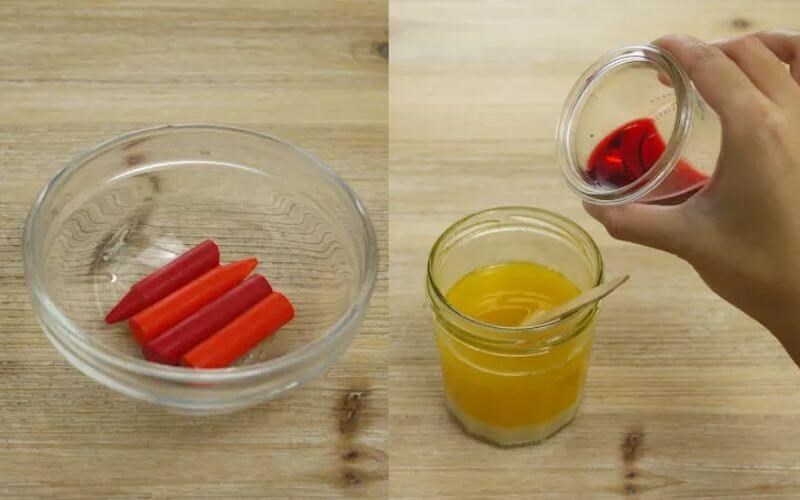 Bạn có thể sử dụng lò vi sóng để làm tan bút sáp màu và đóng khuôn thành nến