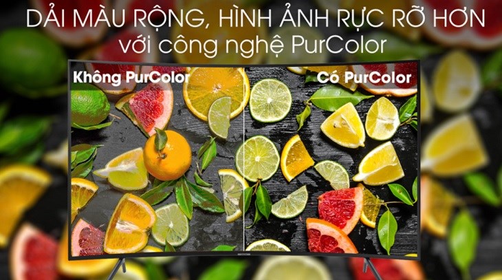 Smart Tivi Cong Samsung 4K 65 inch UA65RU7300 trang bị công nghệ PurColor