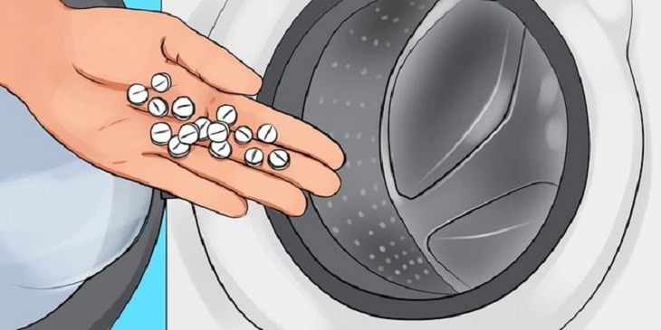 wash clothes with Aspirin