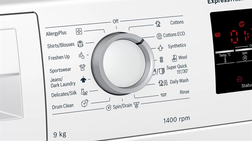 Chương trình FreshenUp trên máy giặt Bosch giúp quần áo sạch và thơm hơn