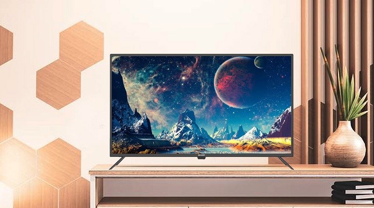 Android Tivi Sharp 42 inch 2T-C42EG2X có thiết kế tối giản mà hiện đại, đẹp mắt