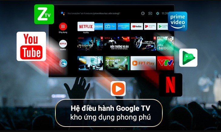 Google Tivi Toshiba 4K 55 inch 55C350LP có giao diện thân thiện, dễ sử dụng và được trang bị kho ứng dụng phong phú