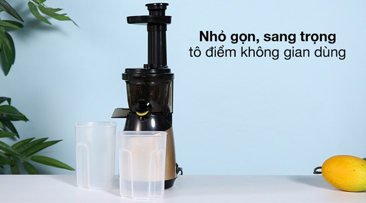 Máy ép chậm Ferroli FSJ-150M được thiết kế với kiểu dáng nhỏ gọn, hiện đại, màu sắc trẻ trung bắt mắt, bố trí đẹp cho mọi không gian