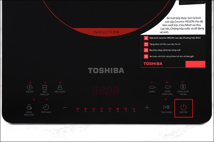 Bạn nên tắt bếp từ Toshiba IC-20S1PV sau khi nấu và để khoảng 30 phút mới ngắt nguồn điện nhằm đảm bảo an toàn