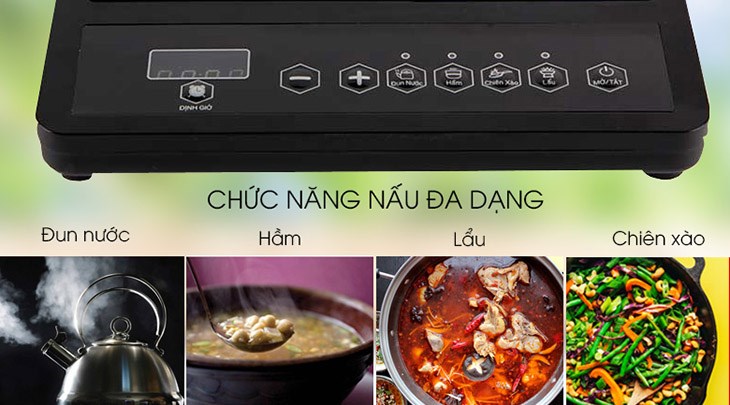 Bạn nên tìm hiểu kỹ các nút chức năng của bếp từ Kangaroo KG15IC1 trước khi dùng