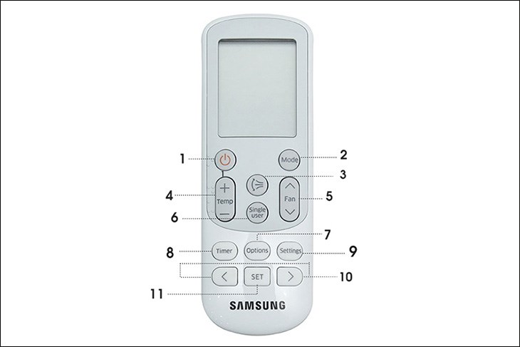 Hướng dẫn sử dụng remote máy lạnh Samsung đơn giản