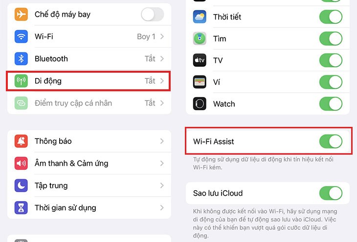 Tắt chế độ Wifi Assist trên điện thoại iPhone để tiết kiệm 3G/4G