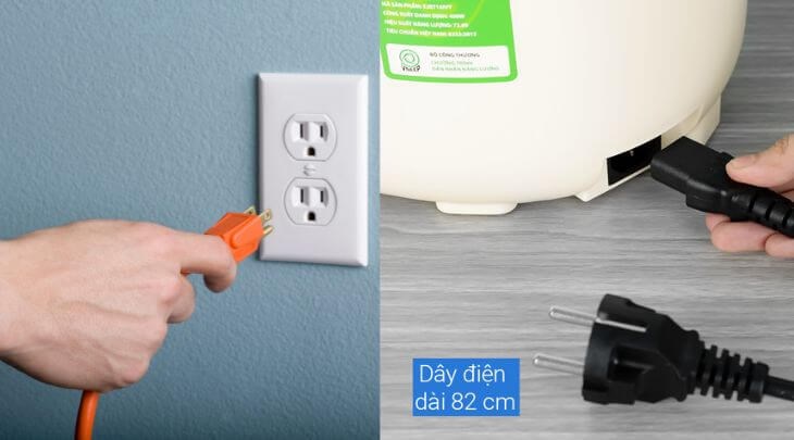 Kiểm tra phích cắm khi đèn nồi cơm điện không sáng