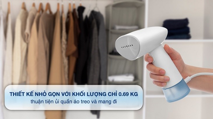 Bàn ủi hơi nước cầm tay Philips STH1000/10 thiết kế nhỏ gọn, tiện mang đi và ủi nhanh quần áo