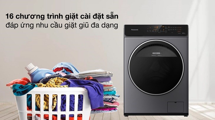 Máy giặt Panasonic Inverter 9.5 Kg NA-V95FC1LVT được trang bị chế độ giặt nước nóng giúp bạn dễ dàng giặt chăn gối sạch sẽ tại nhà