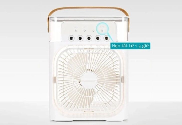 Tính năng hẹn giờ tắt của quạt hơi nước tiện lợi khi không cần sử dụng điều khiển