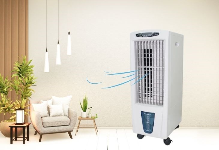 Quạt hơi nước sử dụng hơi nước để làm mát nhiệt độ không khí trong phòng