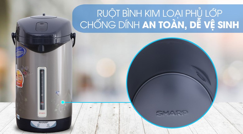 Bình thủy điện Sharp KP-30STV 2.9 lít có dây điện dài lên đến 100 cm, giúp bạn kết nối ổ cắm thuận tiện hơn