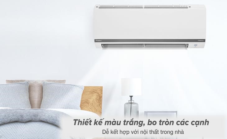 Máy lạnh Daikin Inverter 1 HP FTKB25WMVMV sở hữu thiết kế tinh tế, hiện đại và sang trọng