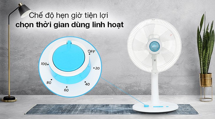 Hãy tận dụng tính năng hẹn giờ của quạt lửng AC 5 cánh ALF02A145 50W để tránh bị lạnh vào ban đêm