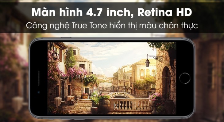 Màn hình Retina trên iPhone 8 mang đến hiệu ứng màu sắc chân thực