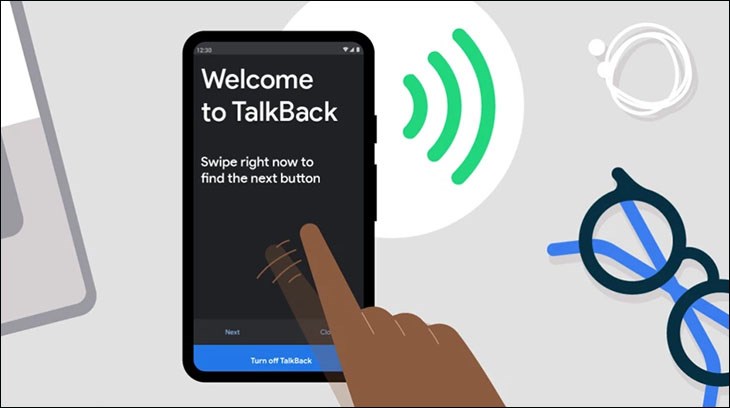 TalkBack là một trợ năng được thiết kế để hổ trợ những người khiếm thị