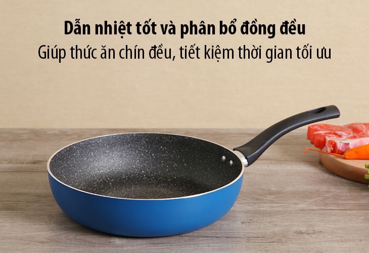 Lòng chảo chống dính làm từ vật liệu dẫn nhiệt tốt