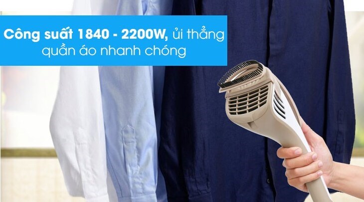 Bàn ủi hơi nước đứng Philips GC558 2000W giúp ủi nhanh, ủi nhẹ trên mặt vải