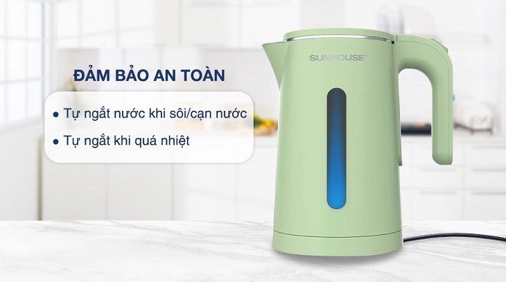 Bình đun siêu tốc Sunhouse 1.8 lít SHD1353 thuộc thương hiệu uy tín Sunhouse đến từ Việt Nam