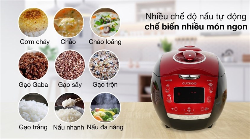 Chọn đúng chức năng nếu trên nồi cơm áp suất cao tần Cuckoo 1.8 lít CRP-HUS1000F để nồi hoạt động hiệu quả, đúng cách nhất