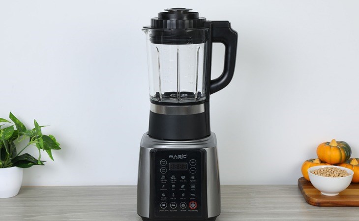Magic A-96 silver versatile nut milk maker with the ability to grind smoothies and make nut milk quickly
