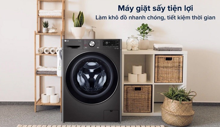 Máy giặt sấy LG Inverter 11 kg FV1411H3BA thuận tiện cho việc sử dụng nhờ tích hợp chức năng và sấy ngoài sử dụng công nghệ hơi nước