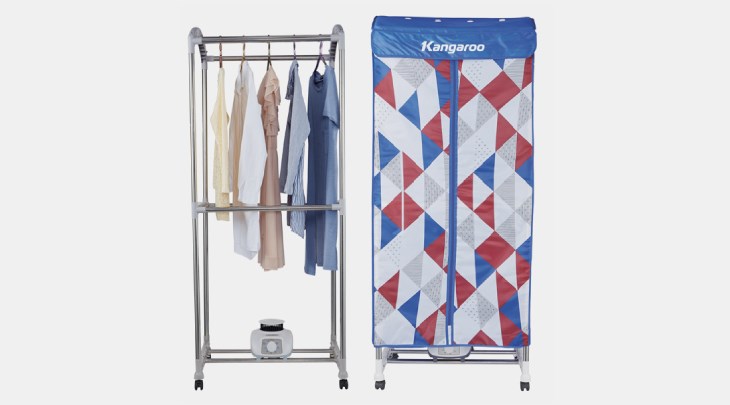 Tủ sấy quần áo Kangaroo KG310 giúp sấy khô quần áo nhanh chóng, không làm nhăn, hỏng chất liệu vải