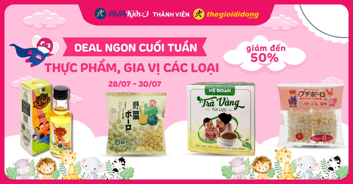 (28/07 - 30/07) Deal ngon cuối tuần: Thực phẩm gia vị các loại giảm đến 50%. Chốt đơn ngay!