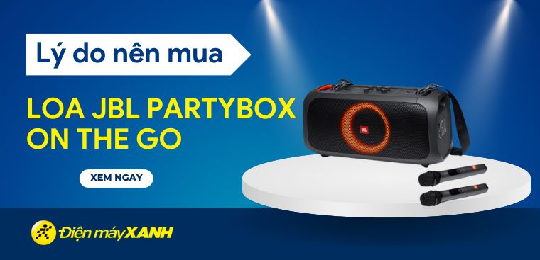 6 lý do nên sở hữu ngay loa JBL PartyBox On The Go