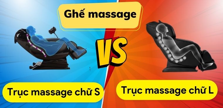 Nên mua ghế massage có trục massage chữ S hay chữ L?