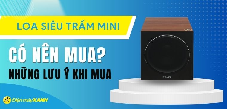 Có nên mua loa siêu trầm mini không? Những lưu ý khi mua