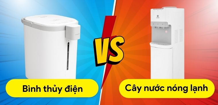 Nên dùng cây nước nóng lạnh hay bình thủy điện để pha sữa cho bé?