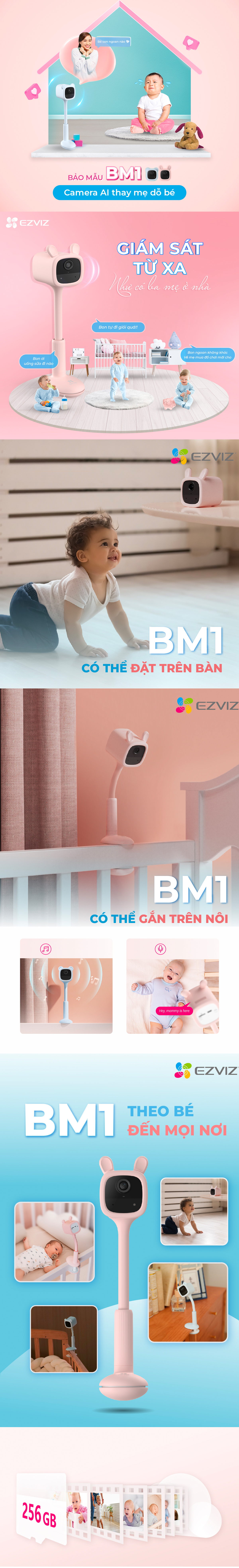 Lý do nên mua Camera Trông Trẻ 1080P EZVIZ BM1?