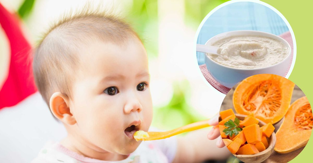 Cách nấu bột ăn dặm với bí đỏ cho bé cực thơm ngon