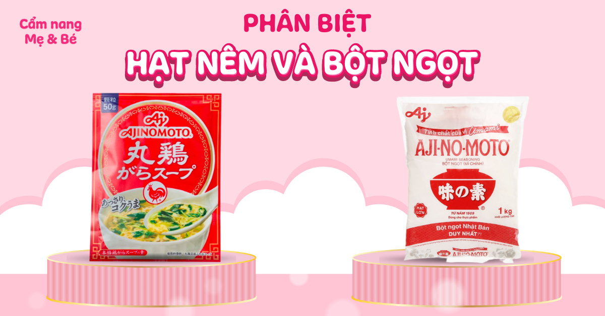 Phân biệt hạt nêm và bột ngọt khác nhau như thế nào? Loại nào tốt hơn?
