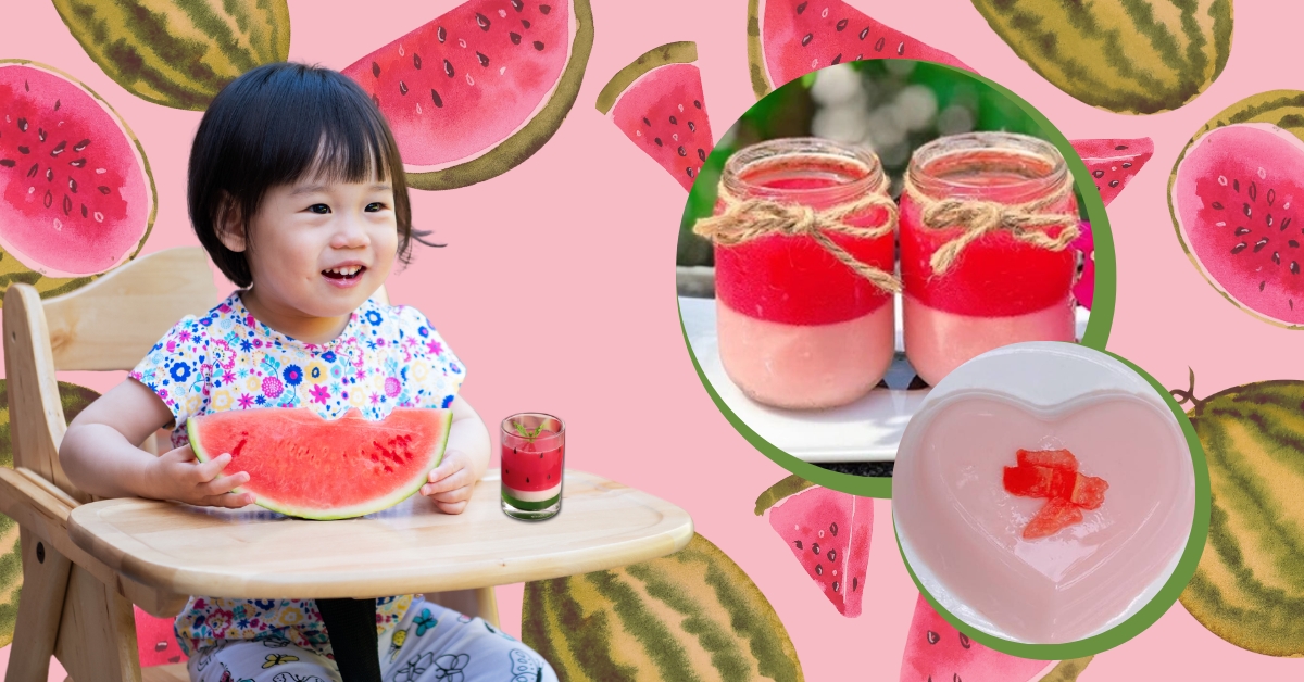 Gợi ý các cách pudding dưa hấu cho bé ăn dặm hấp dẫn
