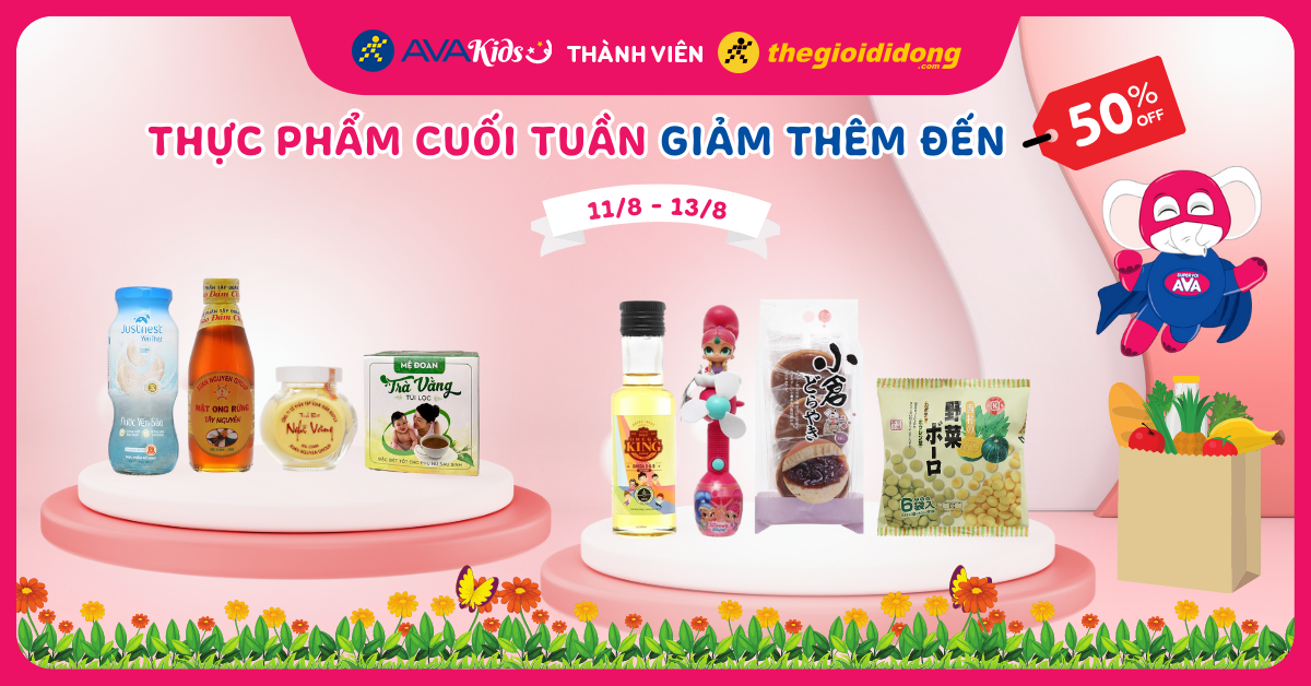 (11/08 - 13/8) Thực phẩm cuối tuần giảm thêm đến 50%. Nhanh tay mua ngay kẻo lỡ!