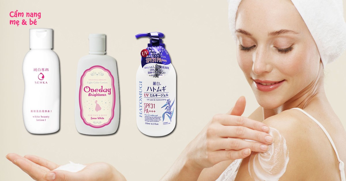 Top 10 sữa dưỡng thể Nhật Bản hiệu quả dưỡng trắng, làn da mịn màng
